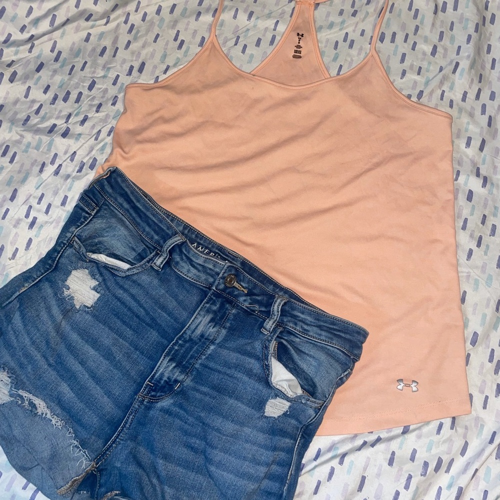 Orange under armor tank
